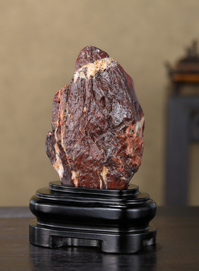 顶爷奇石原石靠山收藏戈壁石摆件