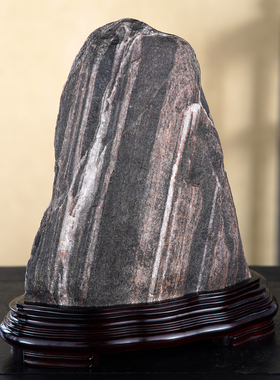 顶爷奇石原石靠山石把玩收藏摆件