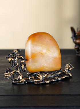 顶爷奇石原石靠山石装饰收藏摆件