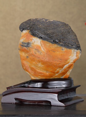 顶爷奇石原石靠山石装饰收藏摆件