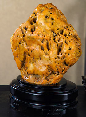 顶爷奇石原石靠山石装饰收藏摆件