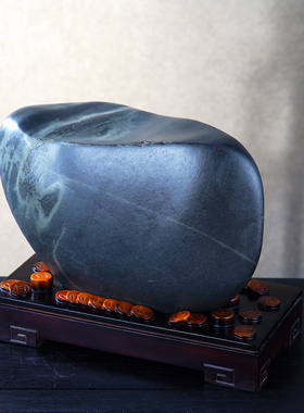 顶爷奇石原石靠山石装饰收藏摆件