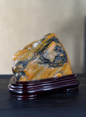 顶爷奇石原石靠山石装饰收藏摆件