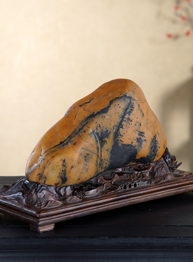 顶爷奇石原石靠山石把玩收藏摆件