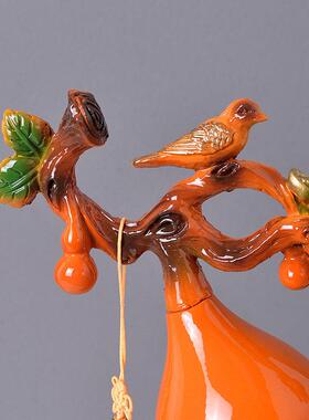 新中式事事如意葫芦摆件样板间新房子乔迁礼物玄关书房酒柜装饰