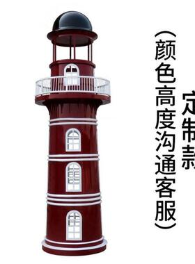 定做大型灯光灯塔模型摆件造型展示柜落地橱窗圣诞装饰室外道具