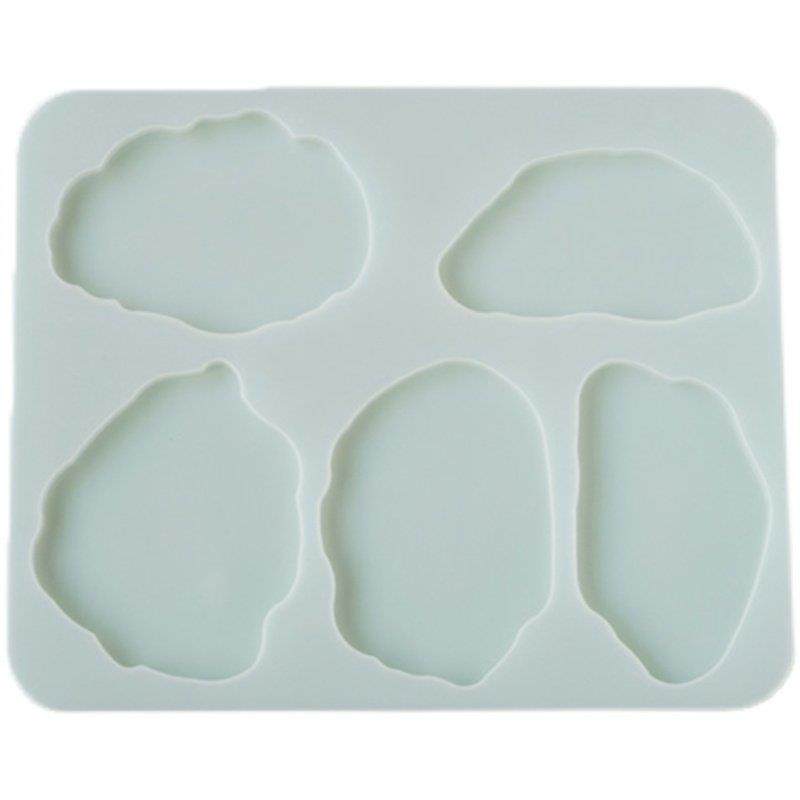 DIY香薰蜡烛烛台硅胶模具创意云朵5连托盘杯垫底座现代简约摆件台,淘宝优惠券,粉丝福利购,淘宝优惠卷