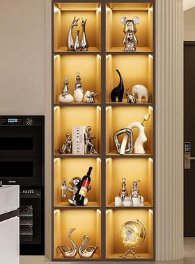 贝汉美暴力熊酒柜装饰品摆件套装轻奢高档客厅红酒架家居工艺礼品