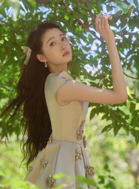 关晓彤同款甜美蕾丝蝴蝶结对夹