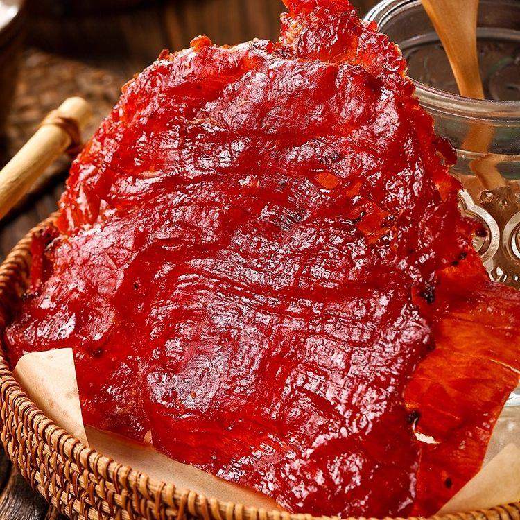 老狮夫猪肉脯大片原切猪肉干福建泉州特产老闽南休闲零食纯猪肉铺