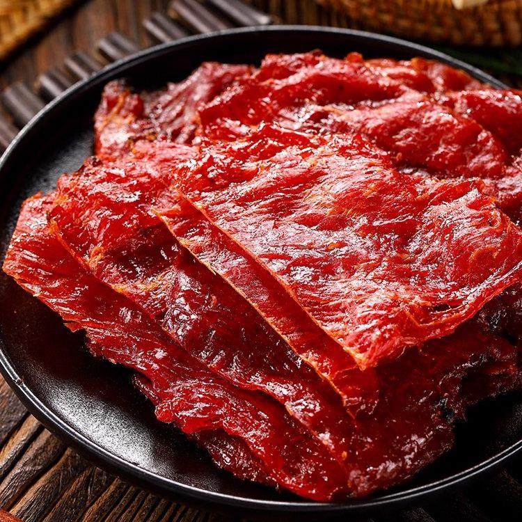 老狮夫猪肉脯大片原切猪肉干福建泉州特产老闽南休闲零食纯猪肉铺