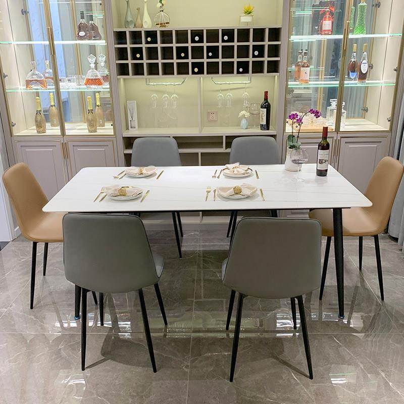 意式岩板餐桌现代简约轻奢北欧进口高端定制家用小户型餐桌椅组合,淘宝优惠券,粉丝福利购,淘宝优惠卷