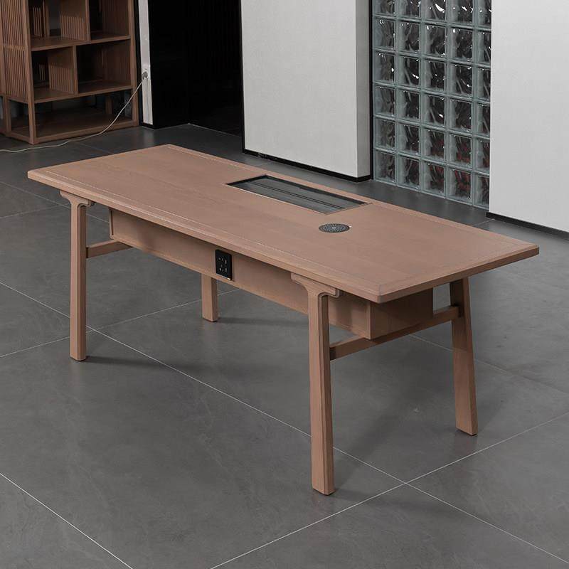 新中式茶桌禅意实木泡茶桌2024新款高端办公室白蜡木喝茶桌椅组合,淘宝优惠券,粉丝福利购,淘宝优惠卷