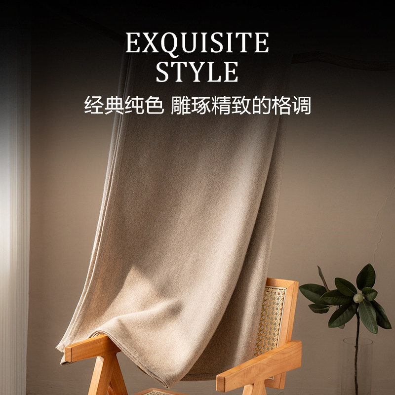 【大尺寸】100%纯山羊绒羊毛毯被子铺床毯双人床上用沙发午睡盖毯