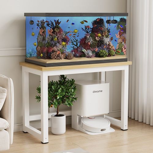 鱼缸架子客厅金属称重架水簇箱底架可定制桌子鱼缸底座架储物架子 - 图2