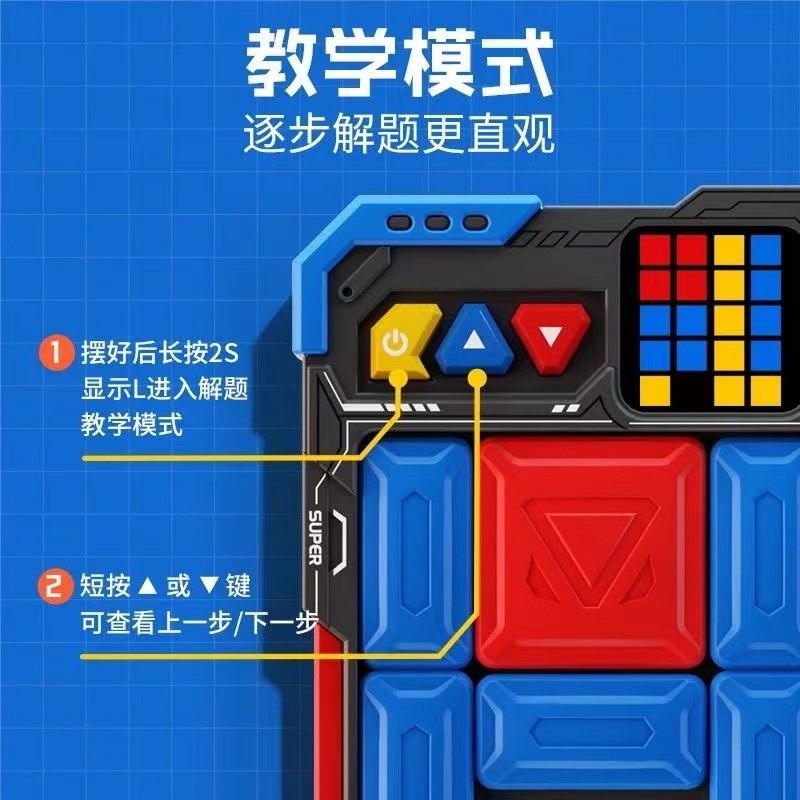 超级华容道磁力滑动电子拼图数字华容道儿童高端积木拼装益智玩具,淘宝优惠券,粉丝福利购,淘宝优惠卷