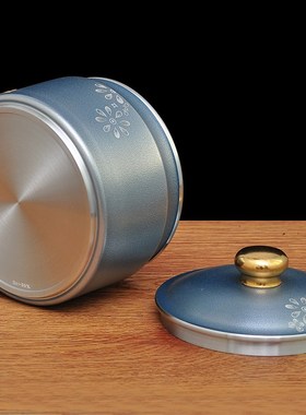 雏菊锡罐纯锡茶叶罐密封罐锡制家用礼盒装定制送同事退休纪念礼品