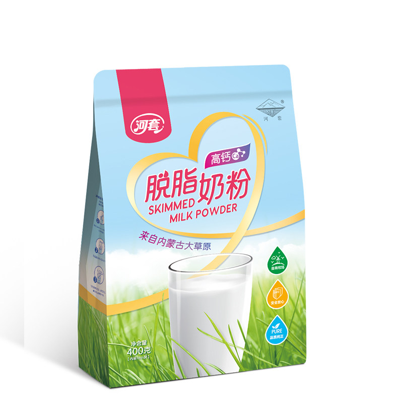 河套高钙成人学生女士低脂脱脂奶粉 蒙园食品成人奶粉