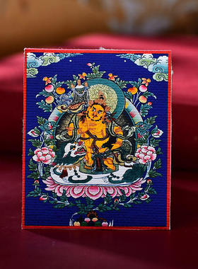 唐卡画药师扎基拉姆前世今生绿度母本命佛画布可换图唐卡国潮复刻