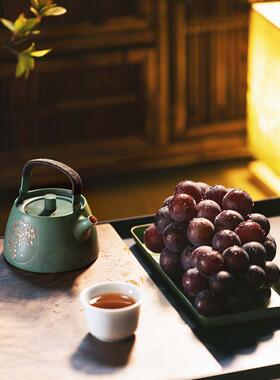 朱秉仁紫藤铜壶卫生小茶壶便携式单壶一角泉及雅致套装