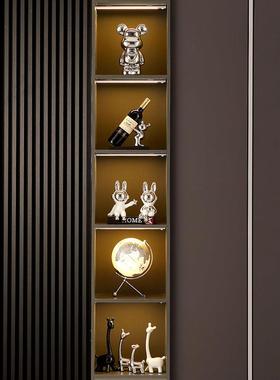 现代轻奢玄关小鹿一家四口摆件工艺品高级感客厅电视柜酒柜装饰品