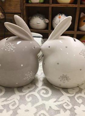 可爱陶瓷存钱罐情侣 创意个性动物生肖摆件储蓄罐 儿童生日礼物