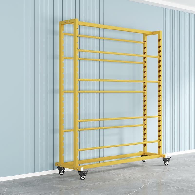 纺织布料展示架中岛架面料色卡移动样布架桌布架皮革架布卷货架 - 图3