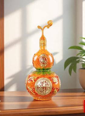 事事如意黄铜葫芦摆件高档客厅家居装饰品办公室开业暖居乔迁礼物