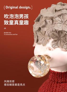 北欧轻奢艺术感摆件现代客厅书架酒柜家居创意工艺雕塑玄关装饰品