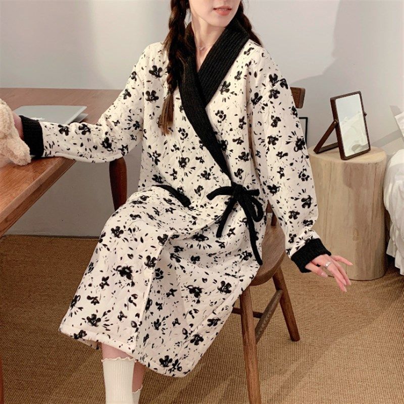 大码300斤空气棉加厚月子服睡裙女哺乳装孕产妇怀孕期待产胖m冬长,淘宝优惠券,粉丝福利购,淘宝优惠卷