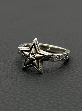 s925纯银克罗伈复古大星星戒指男cody sanderson纳瓦霍指环经典款