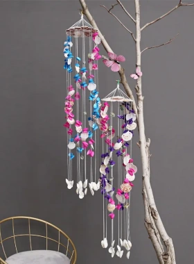 创意手工贝壳风铃门饰礼物