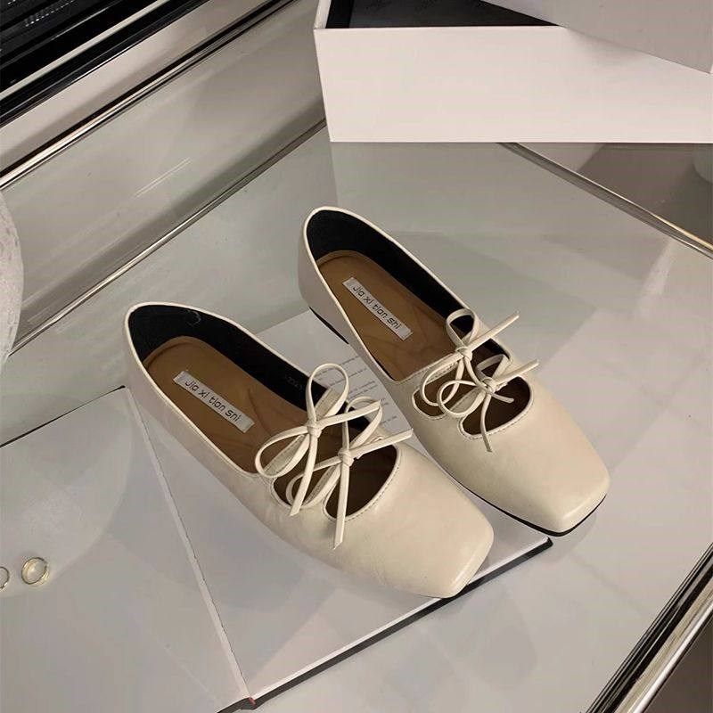 平底银色单鞋女方头玛丽珍女鞋2025新款红色温柔晚晚奶奶鞋豆豆鞋,淘宝优惠券,粉丝福利购,淘宝优惠卷