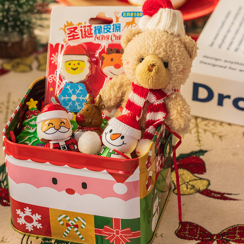 耶诞节装饰幼儿园场景布置礼品儿童老人雪人玩具礼物铁皮礼盒套组,淘宝优惠券,粉丝福利购,淘宝优惠卷