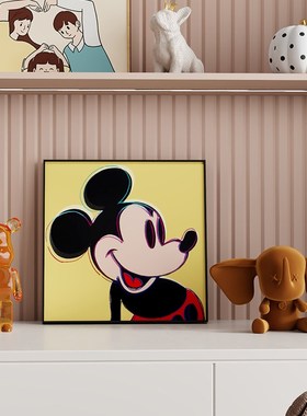 现代简约高级感儿童房书柜壁龛摆件家居软装小众卡通饰品摆设