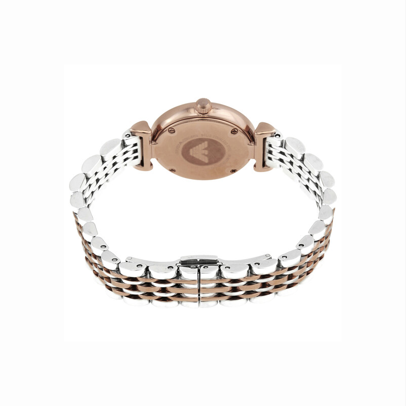 Armani Women's Gypsophila Diamond Waterproof Quartz Pink Dial Watch