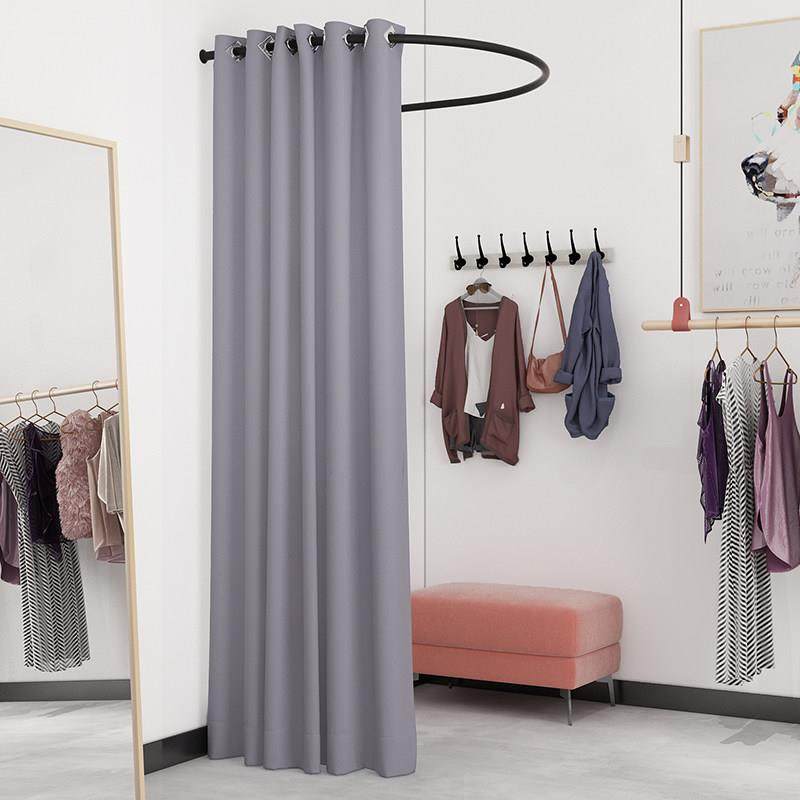 试衣间U型杆 服装店更衣室门帘试换衣帘服装店试衣杆简易隔断布帘,淘宝优惠券,粉丝福利购,淘宝优惠卷