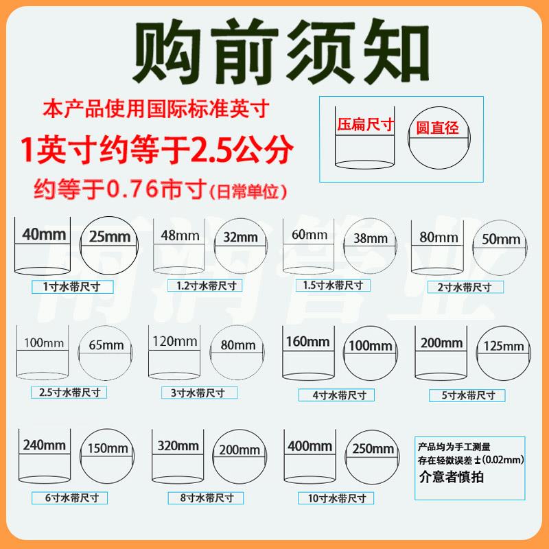 农用主管灌溉雾化微喷带滴灌带滴水喷雾1-4寸设备节水喷浇地水管 - 图3