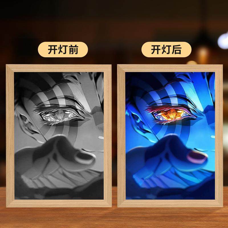 【完结纪念】鬼灭之刃周边相册光栅卡二变画框摆件动漫全员大合照,淘宝优惠券,粉丝福利购,淘宝优惠卷