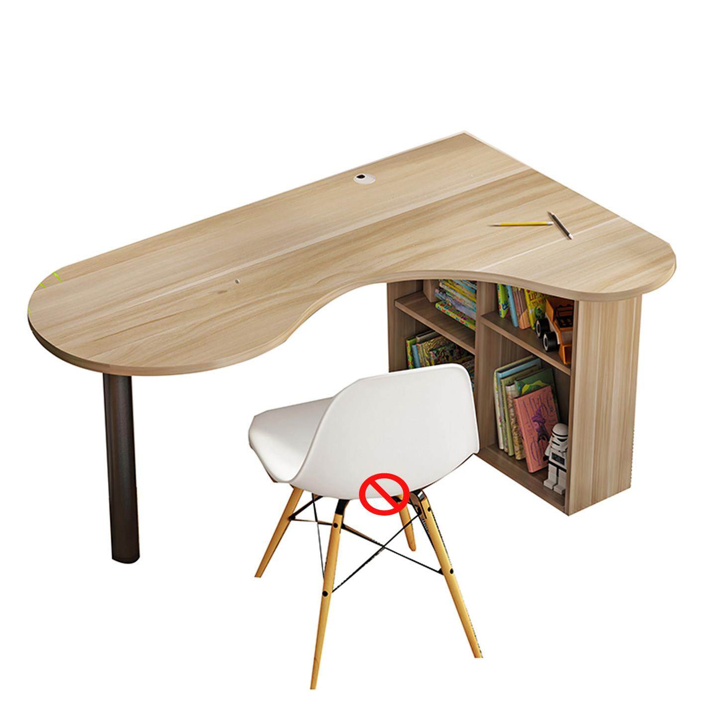 北欧现代转角学习桌台式电脑桌带书架柜组合书桌诊疗桌弧形办公桌,淘宝优惠券,粉丝福利购,淘宝优惠卷