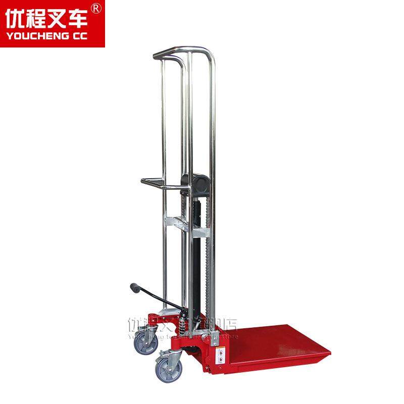 轻型小型手动液压堆高车装卸升降平台升高车行李车叉车堆高车,淘宝优惠券,粉丝福利购,淘宝优惠卷
