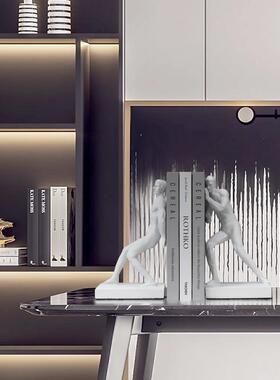 抽象人物雕像书柜装饰客厅家庭酒柜模型室创意书柜书架装饰