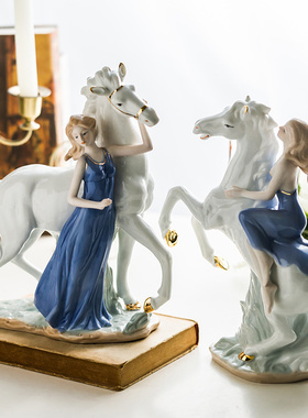 马摆件工艺品办公室酒柜装饰摆件客厅摆设马到功成开业招财礼品