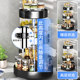 Kitchen rotary seasoning storage rack household countertop seasoning bottle multi-function special oil, salt, sauce and vinegar storage box