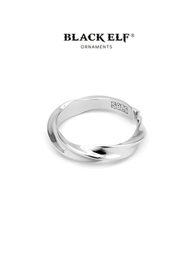 镀银复古简约高级感小众设计戒指