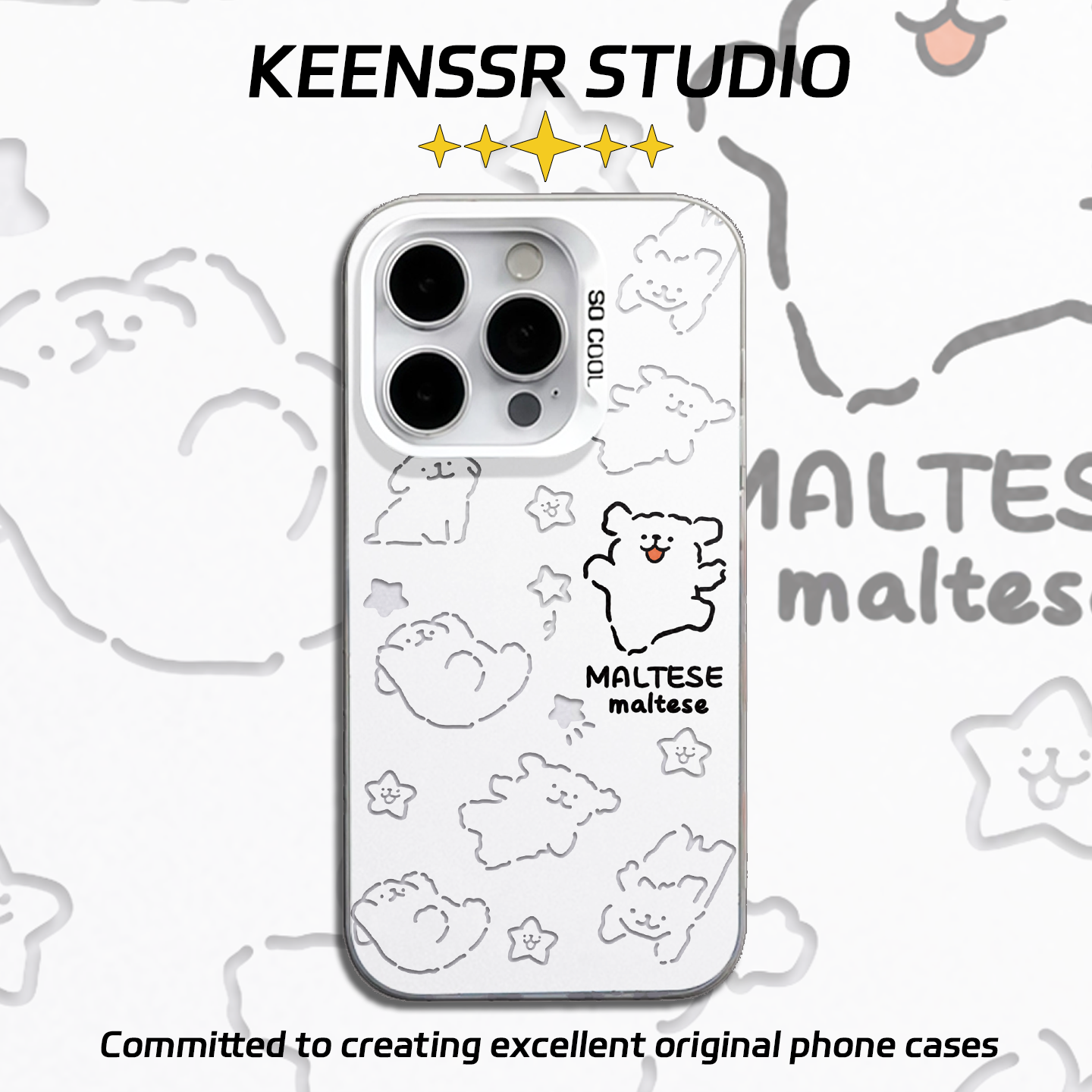 线条小狗手机壳情侣苹果iphone16promax70oppo80iqoo荣耀60小米15一加vivo13红米pura14华为12mate11外壳新款,淘宝优惠券,粉丝福利购,淘宝优惠卷