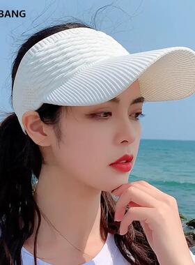 空顶帽女韩版春夏户外运动鸭舌帽