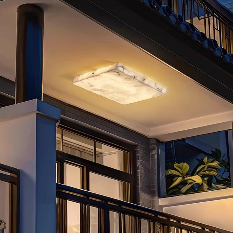 户外壁灯防水庭院屋檐过道人体感应灯别墅大门露台门头阳台吸顶灯 - 图2