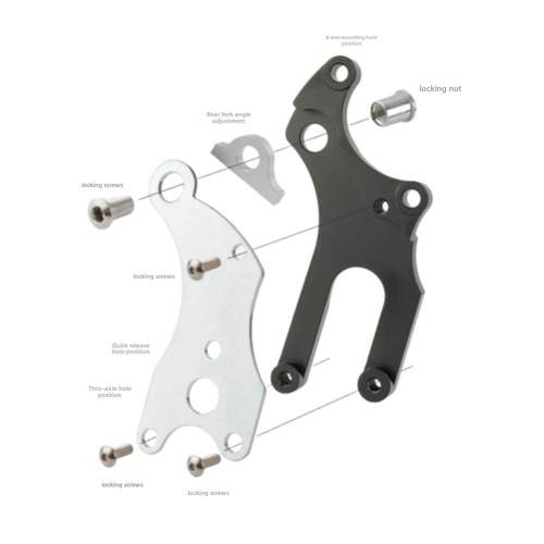 公路山地自行车盘式制动器改装V盘转换制动器适配器座椅V制动器改 - 图0