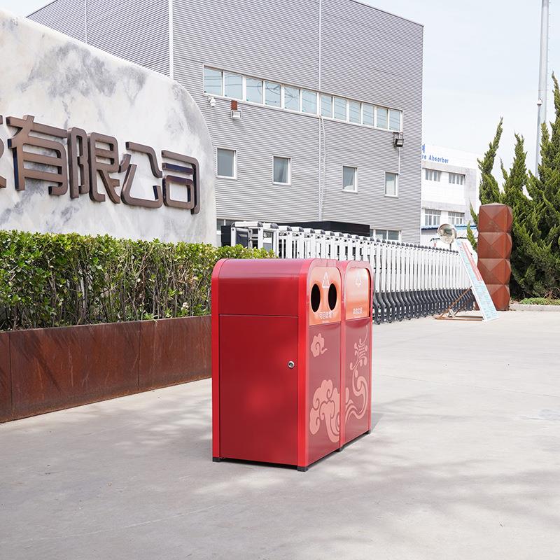 不锈钢分类垃圾桶户外创意环卫果皮箱市政小区景区分类垃圾筒 - 图2